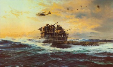 海戦 Painting - あらゆる可能性を秘めた軍艦との海戦